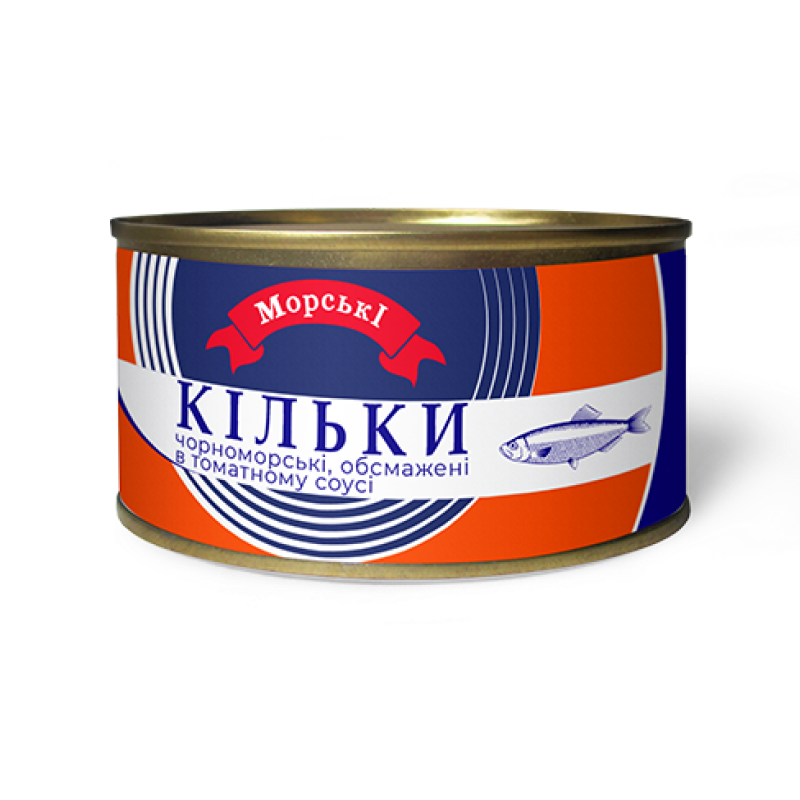 Кілька чорноморська обсмажена в т/с №5 ТМ "Морські" 240г.